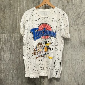 Space Jam Tune Squad White Short Sleeve T-shirt- Large